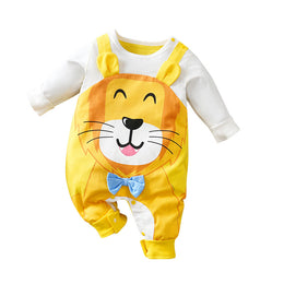 Infant Boys Printed Cotton Romper