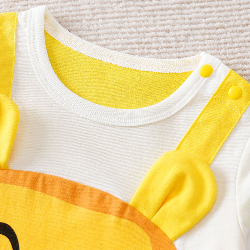 Infant Boys Printed Cotton Romper