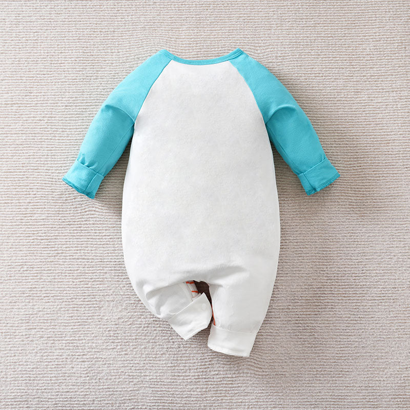 Boys Printed Cotton Romper