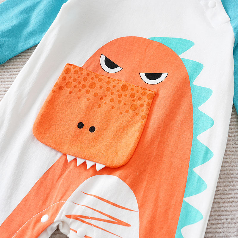 Boys Printed Cotton Romper