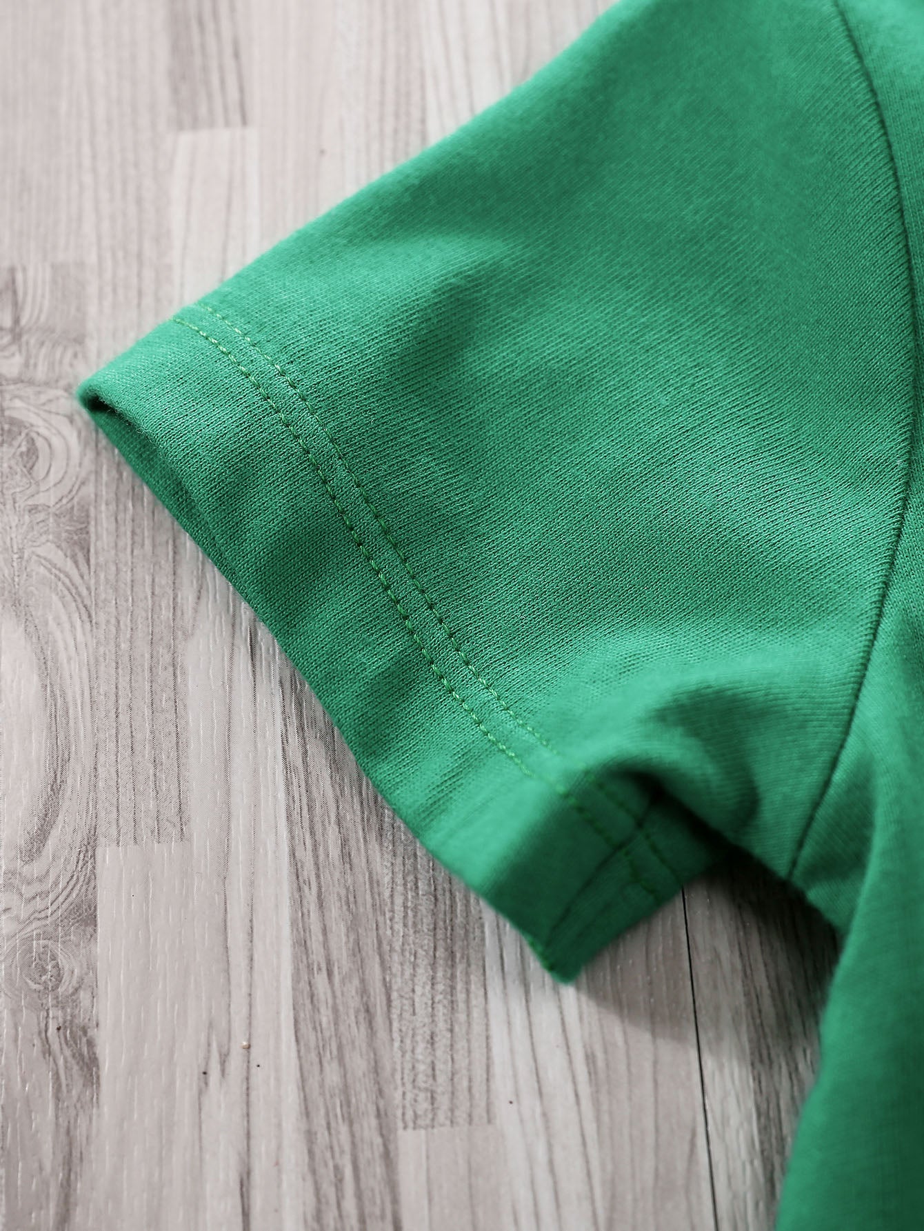 Green Infant Boys Printed Cotton Rompers