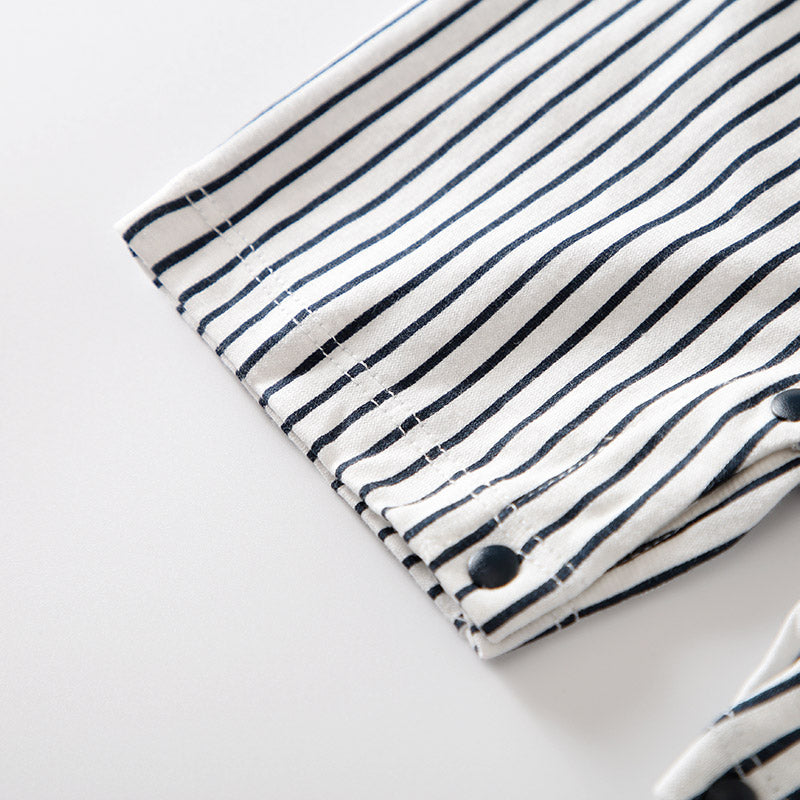 Infant Boys Navy Blue Cotton Rompers