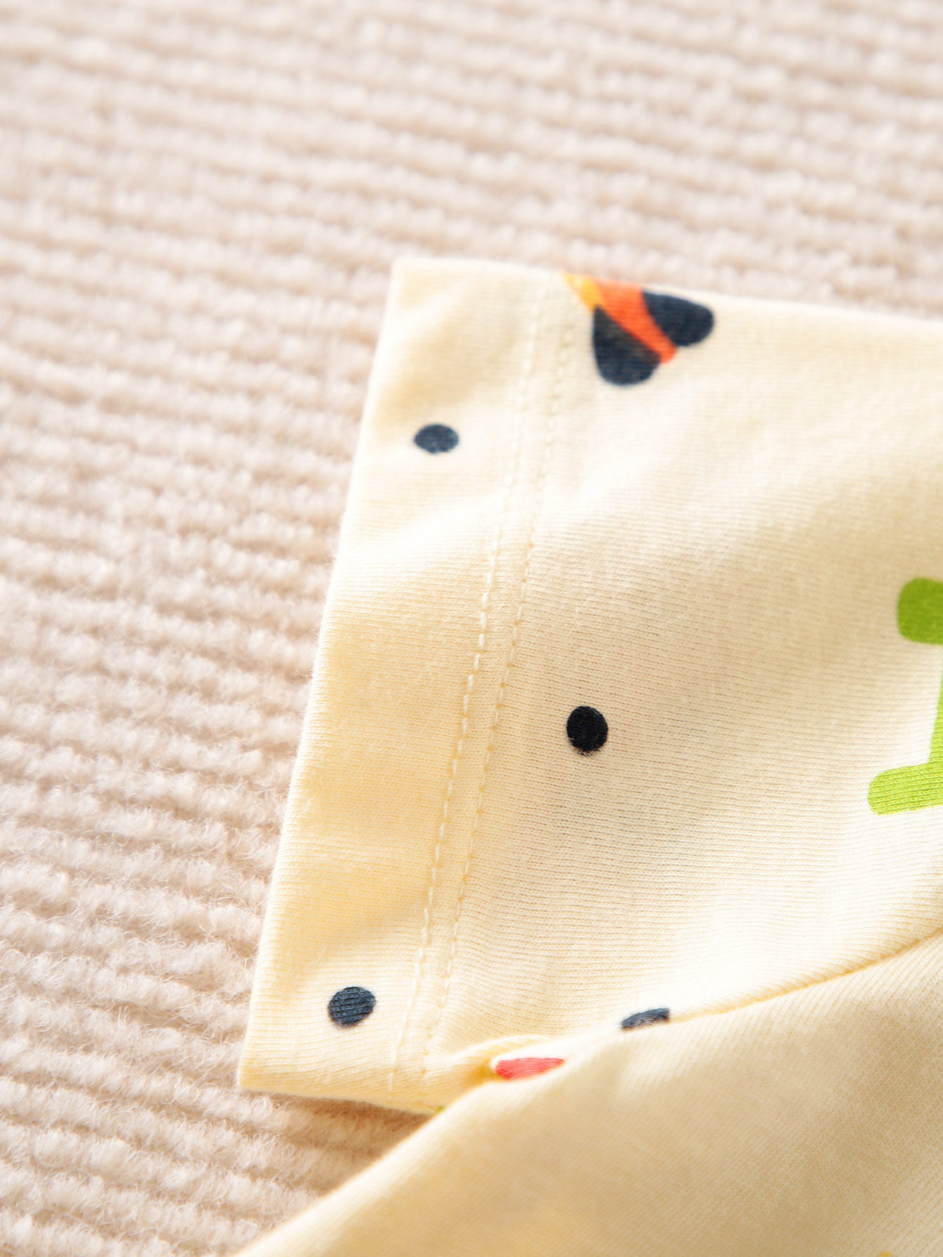 Beige Infant Boys Graphic Printed Pure Cotton Rompers