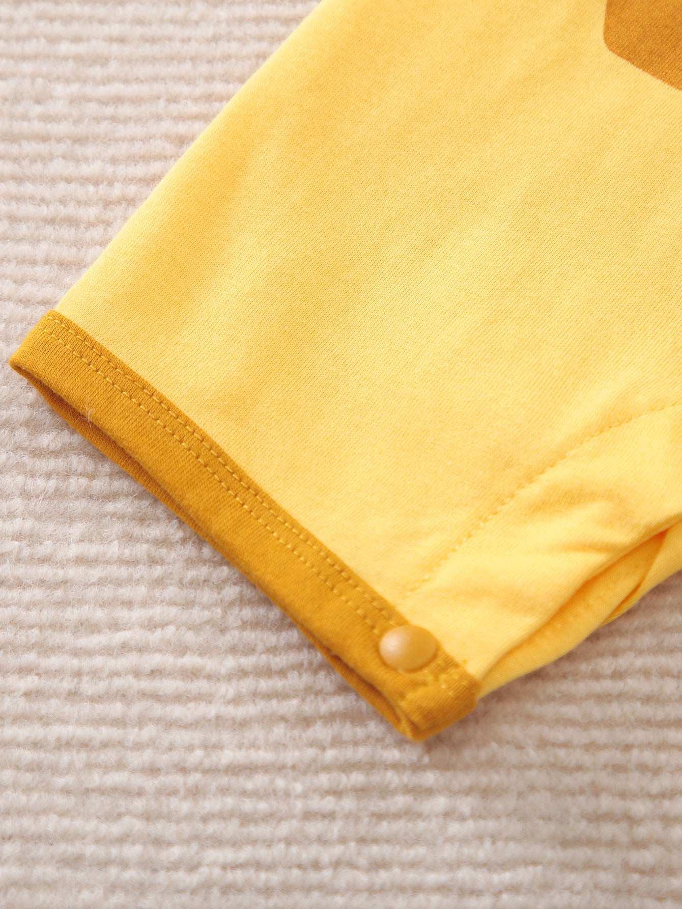 Yellow Infants Girls Printed Pure Cotton Rompers