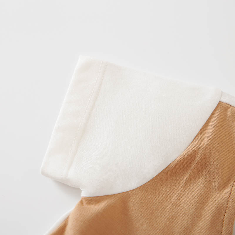 Infant Boys Khaki Cotton Rompers