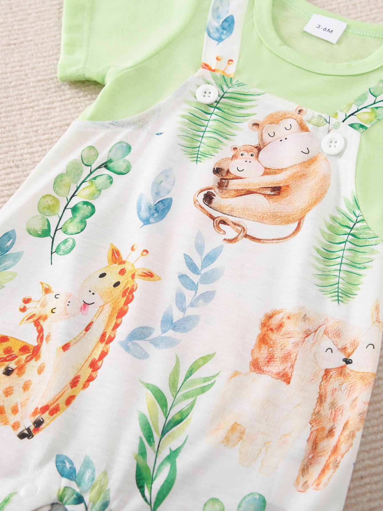 Infant Girls Graphic Printed Pure Cotton Rompers