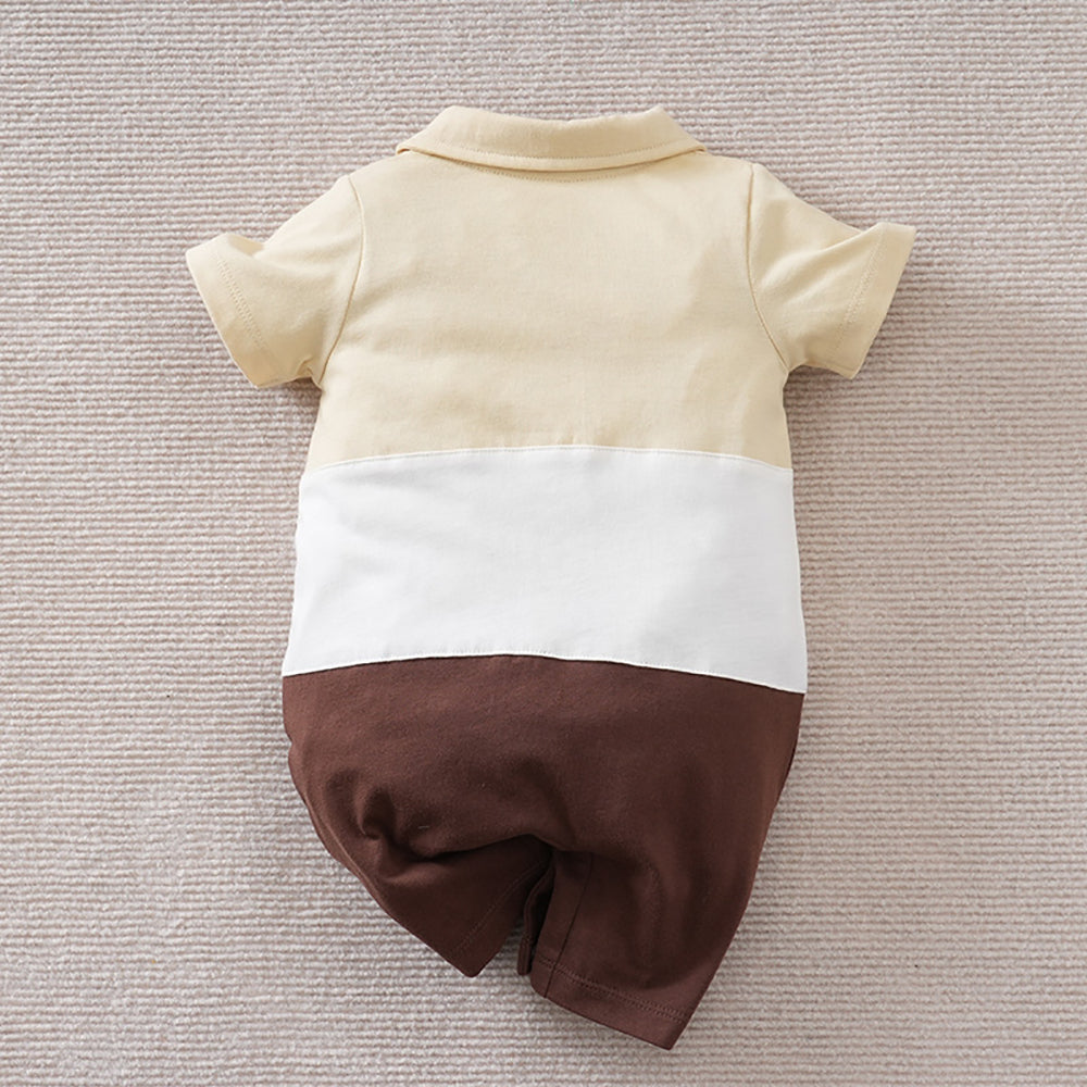 Infant Boys Colourblocked Rompers
