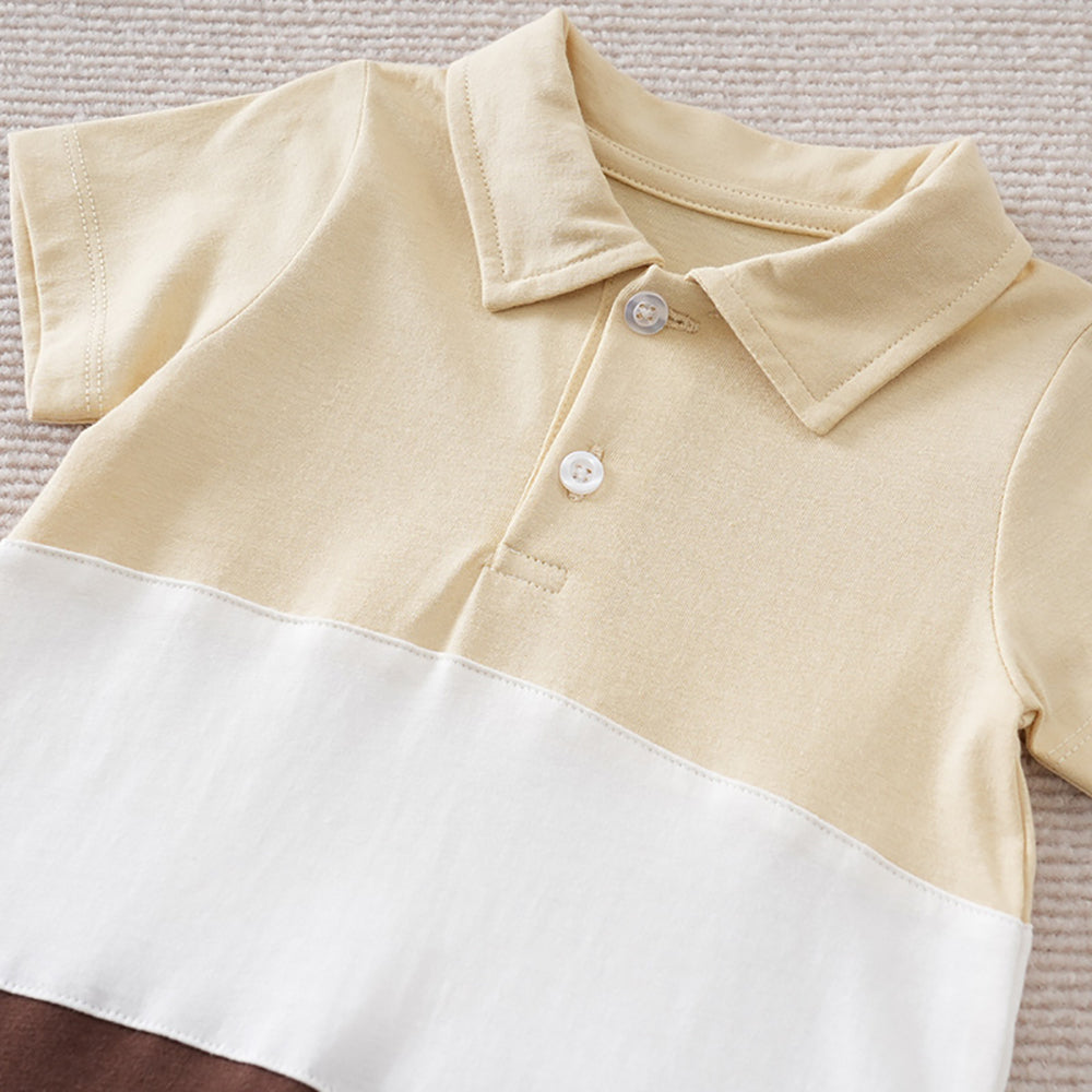 Infant Boys Colourblocked Rompers