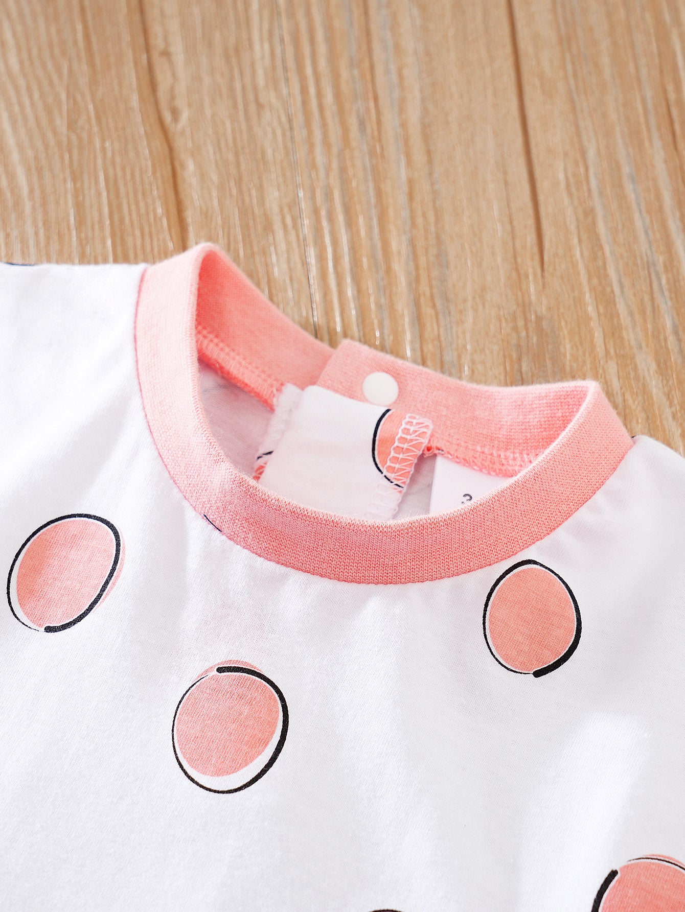 White Infant Girls Printed Cotton Rompers