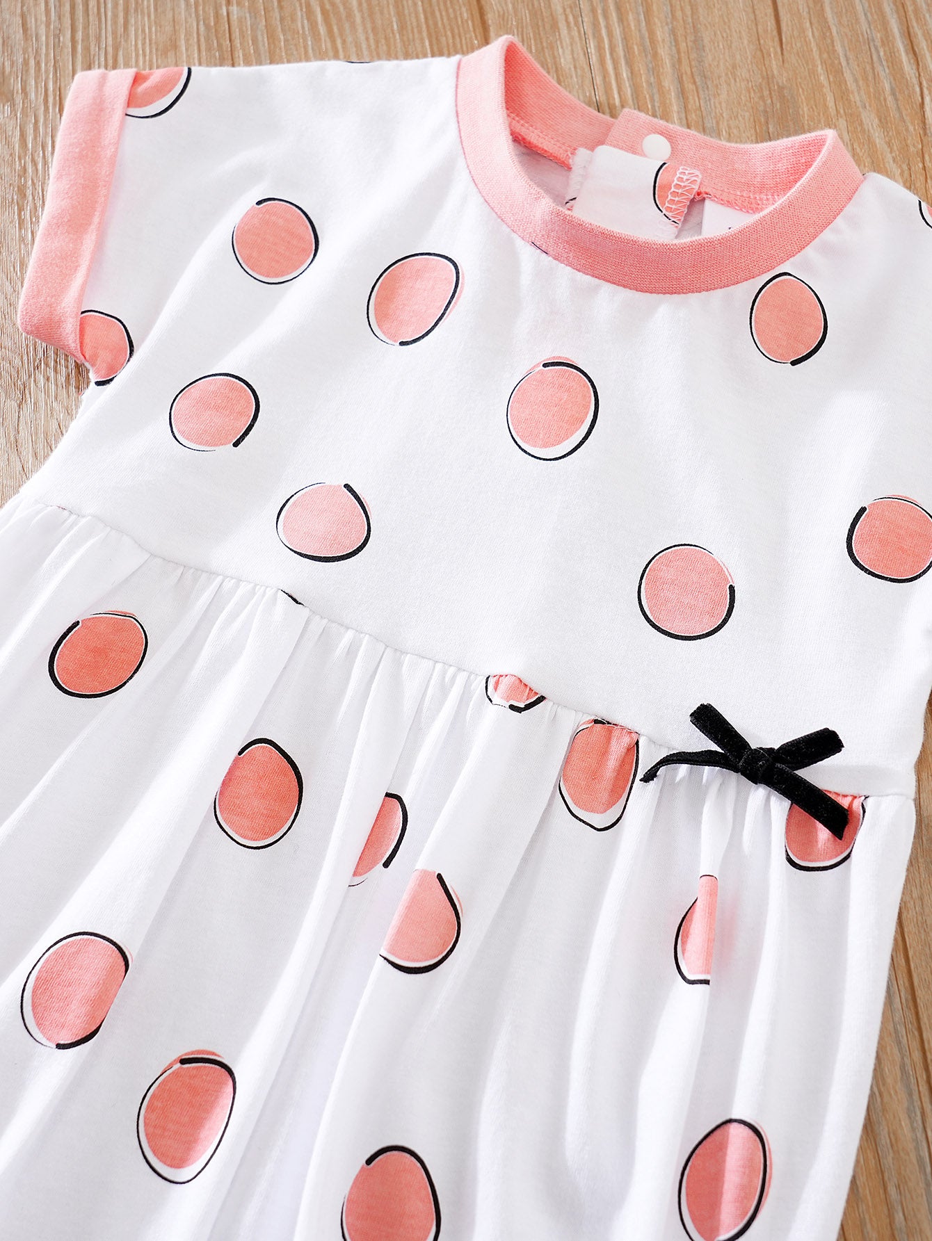 White Infant Girls Printed Cotton Rompers