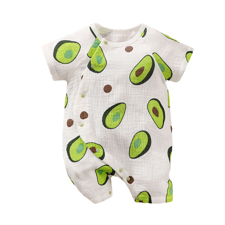 White Infants Graphic Printed Pure Cotton Rompers