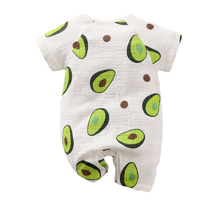 White Infants Graphic Printed Pure Cotton Rompers