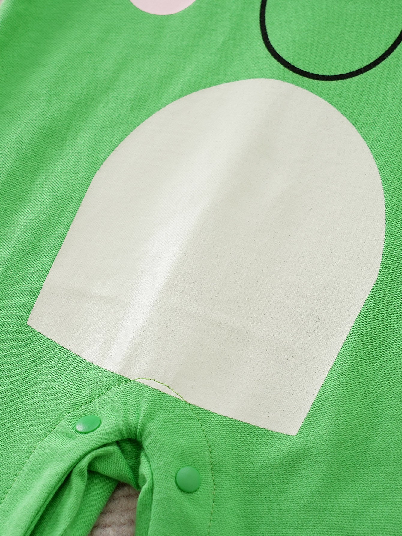 Infants Green Graphic Printed Pure Cotton Rompers