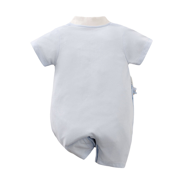 Infant Kids Blue Cotton Rompers