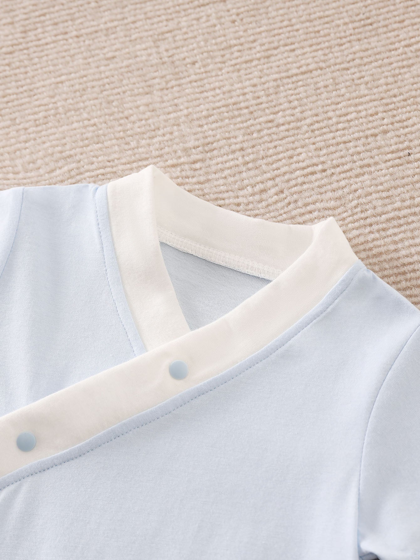 Infant Kids Blue Cotton Rompers
