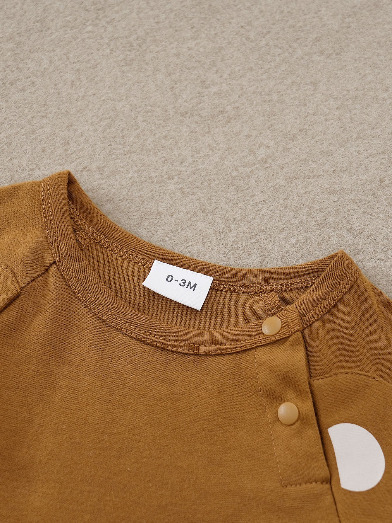 Kids Brown Graphic Printed Pure Cotton Rompers