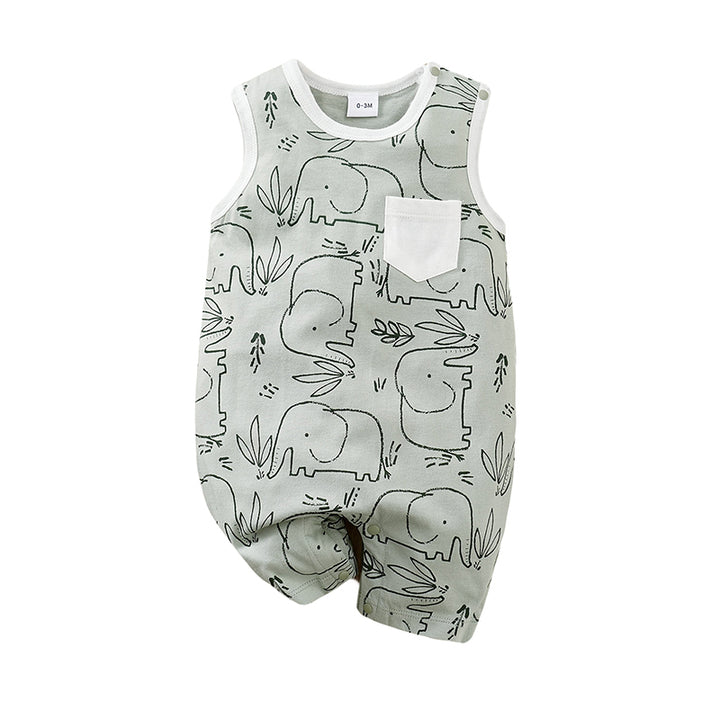 Boys Graphic Printed Pure Cotton Rompers