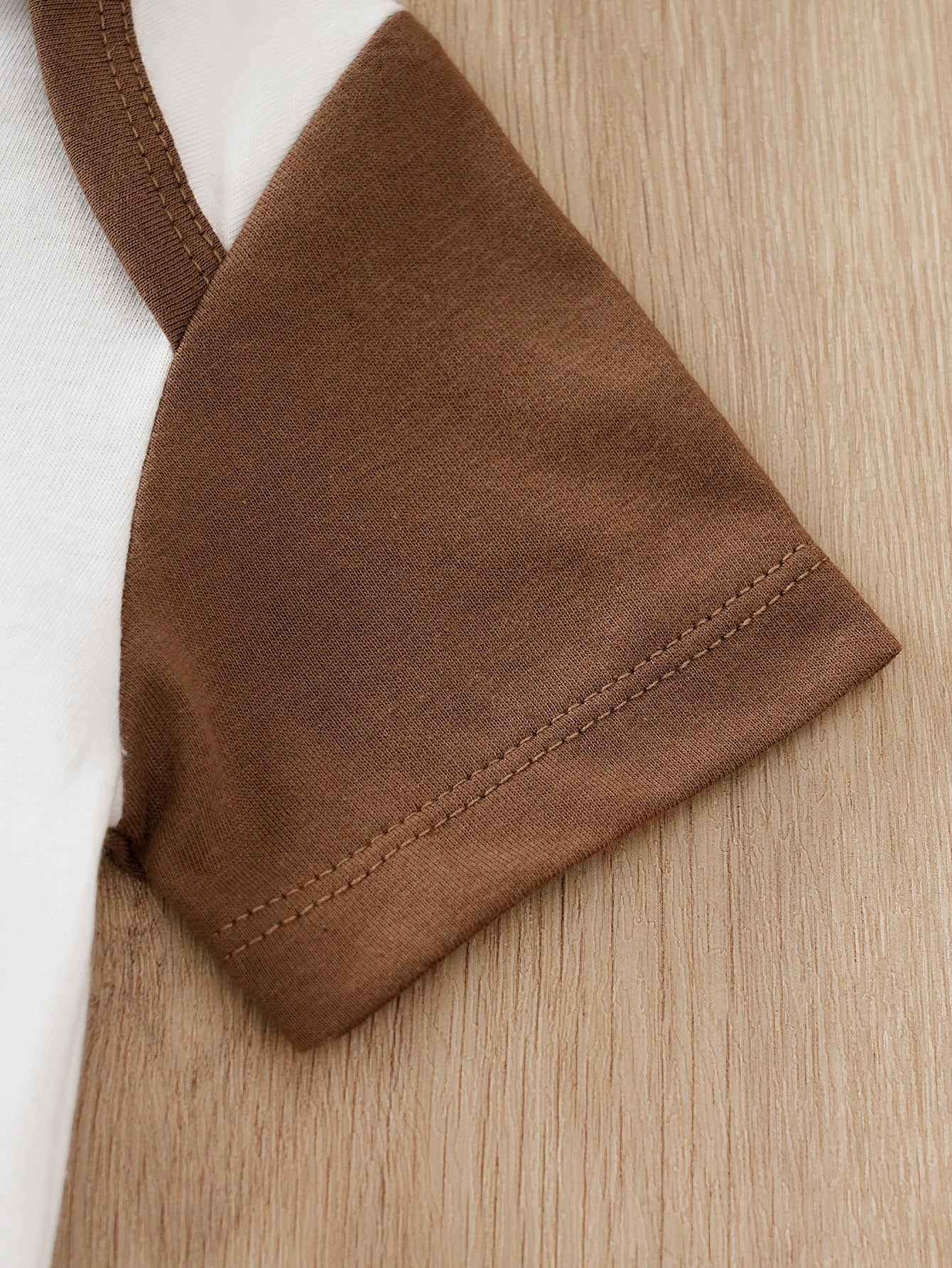 Kids White & Brown Graphic Printed Pure Cotton Rompers