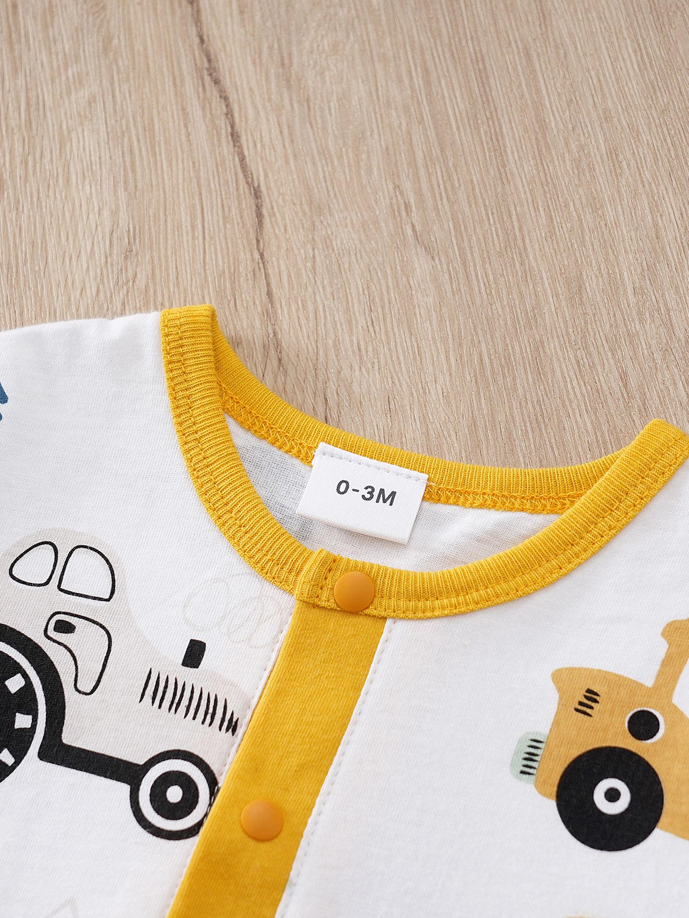 Infant Boys White Graphic Printed Cotton Rompers