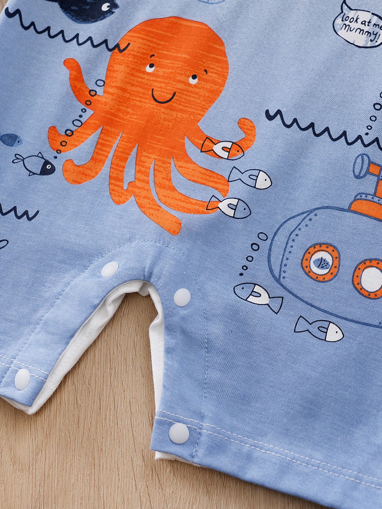 Boys Graphic Printed Pure Cotton Rompers