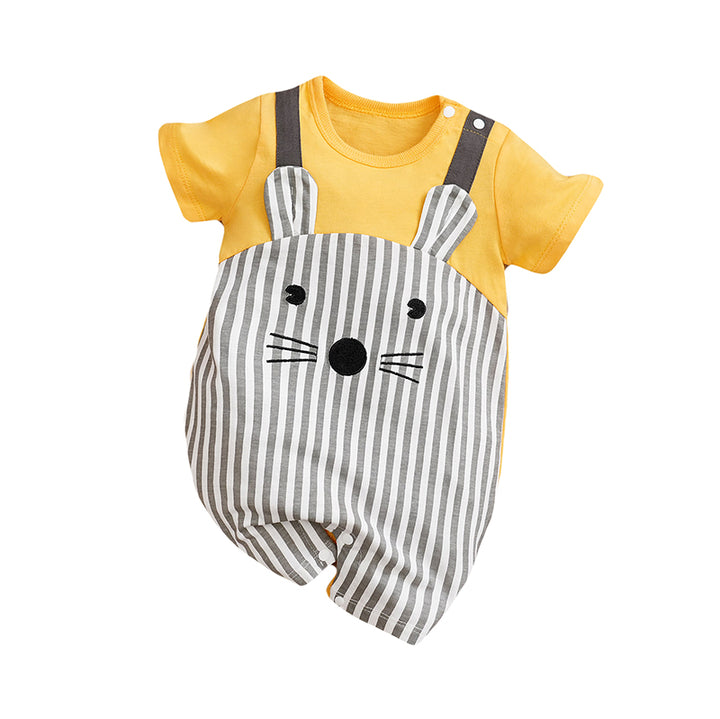 Infants Striped Pure Cotton Rompers