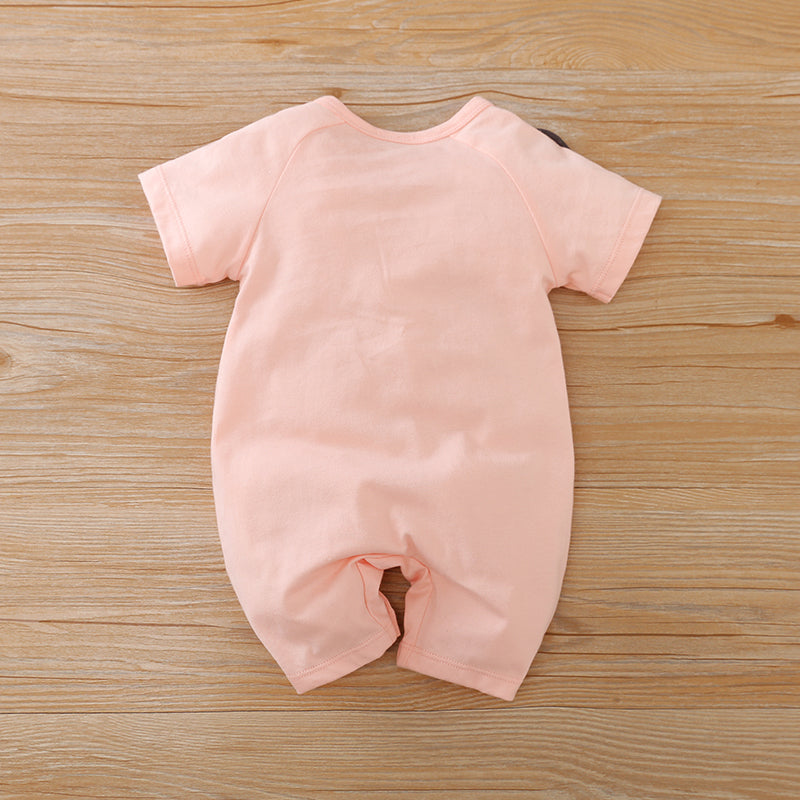 Infant Girls Conversational Printed Cotton Romper