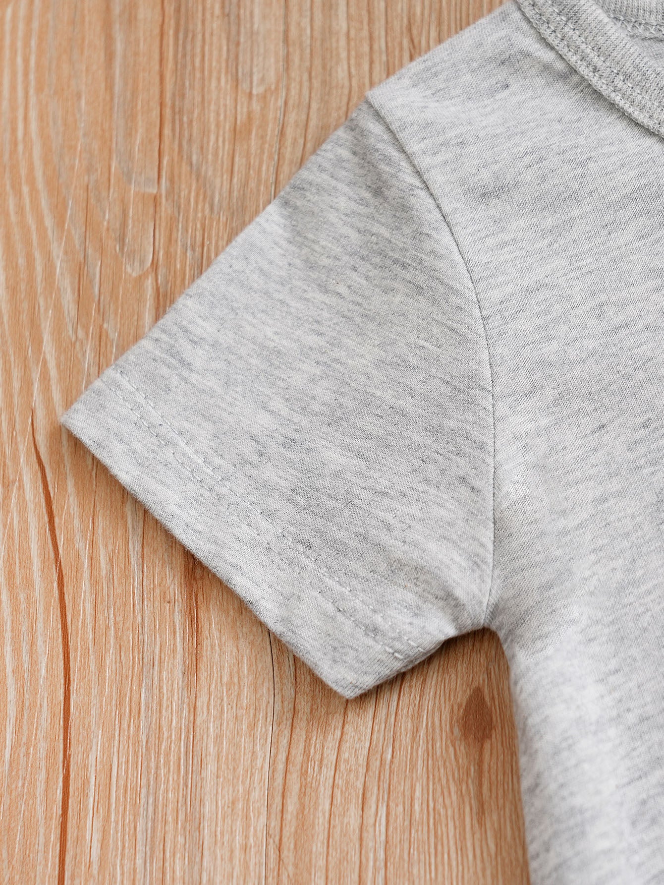 Grey Infants Boys Printed Cotton Rompers
