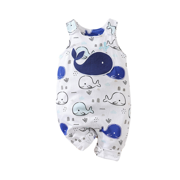 Boys Conversational Printed Pure Cotton Rompers