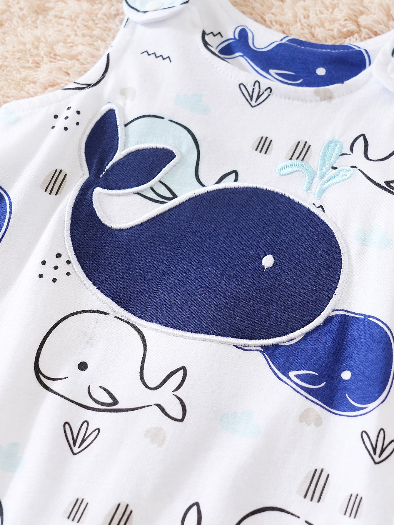 Boys Conversational Printed Pure Cotton Rompers