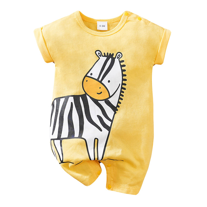 Infant Boys Graphic Printed Pure Cotton Rompers