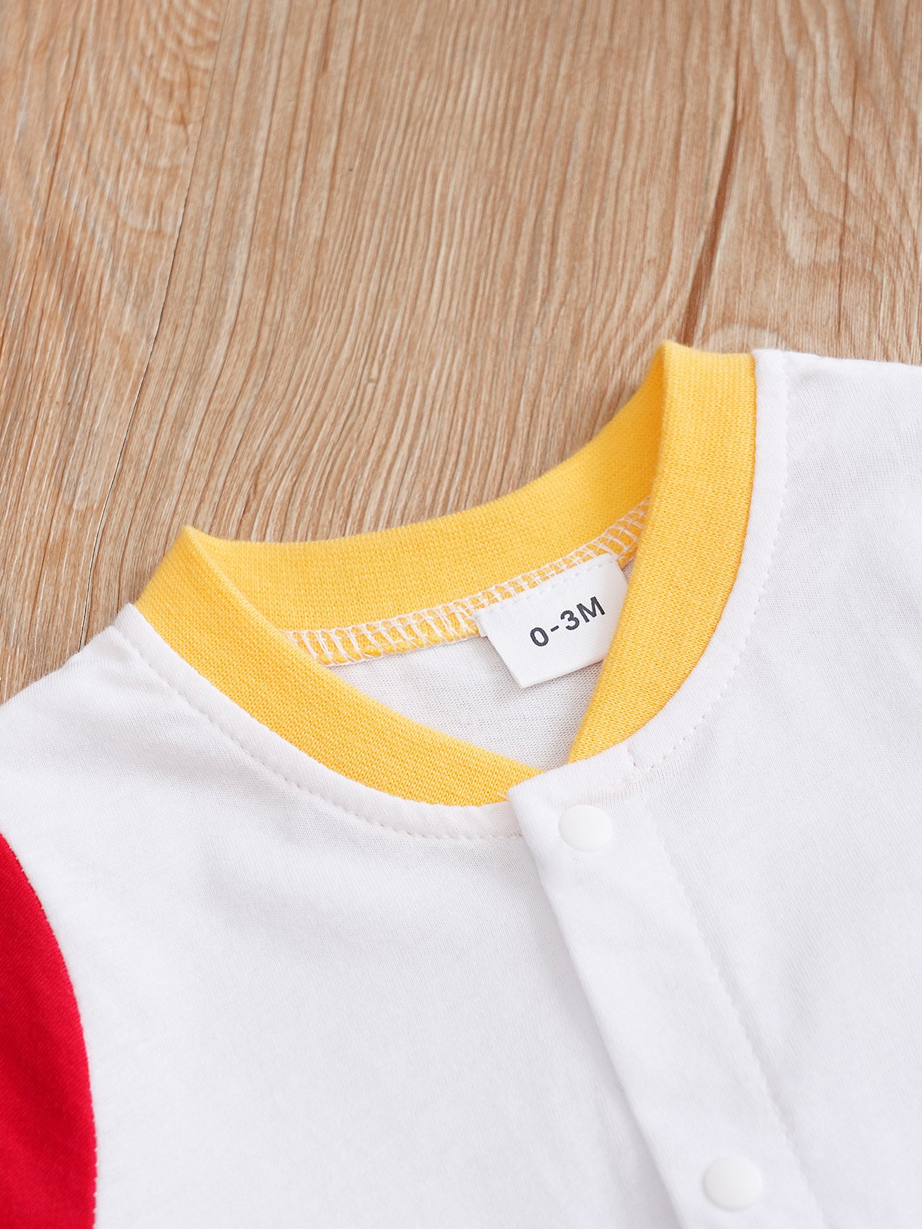 Infants White Printed Cotton Romper