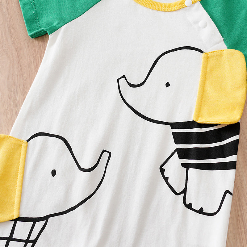 Infants Printed Cotton Romper