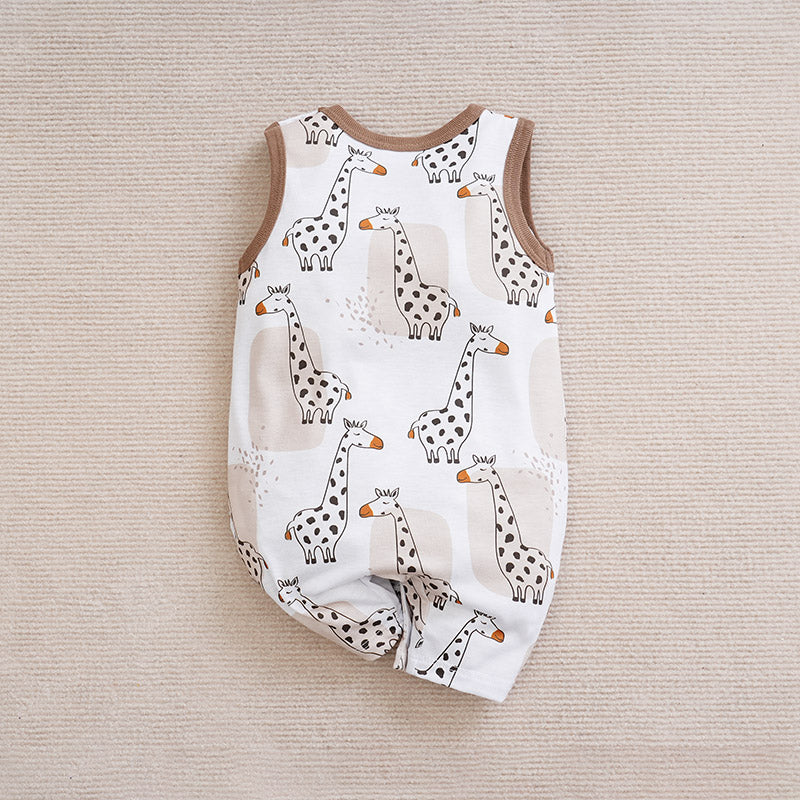 Infant Boys Conversational Printed Romper