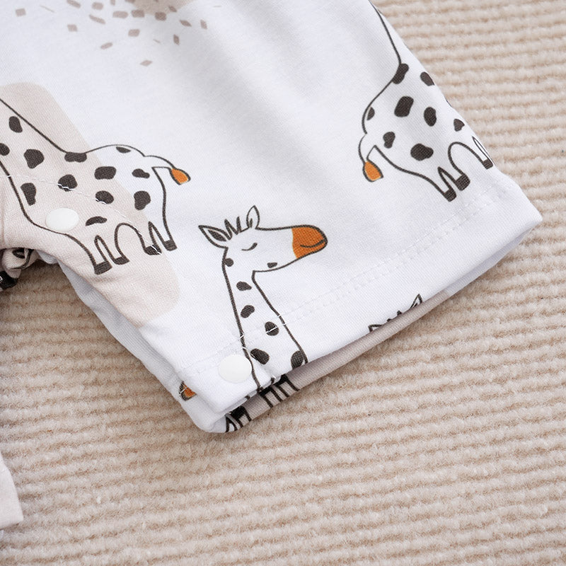Infant Boys Conversational Printed Romper