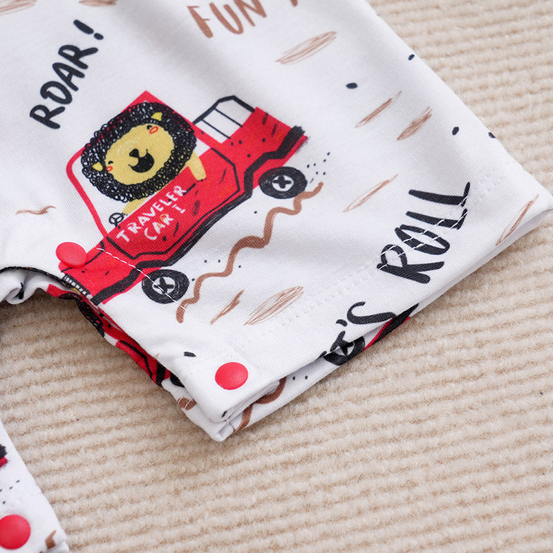 Infants Boys Printed Rompers