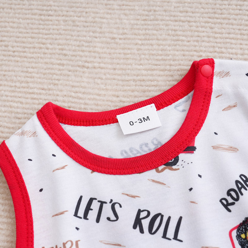 Infants Boys Printed Rompers