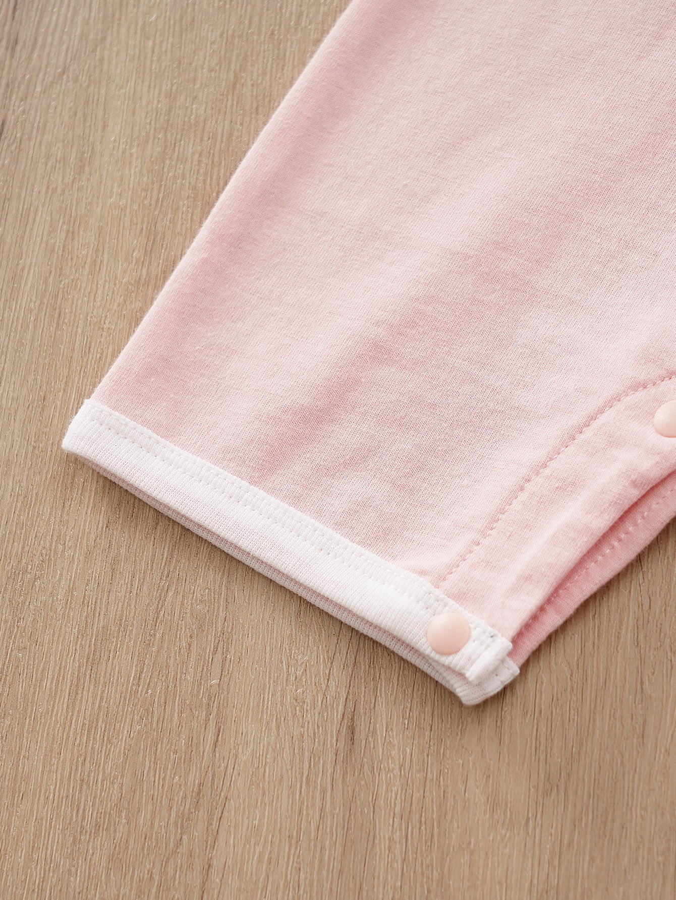 Infant Girls Pink Graphic Printed Cotton Rompers