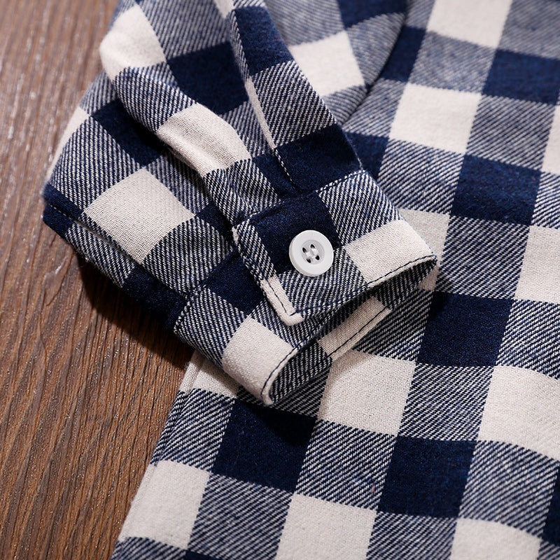 Blue Infants Boys Checked Cotton Rompers