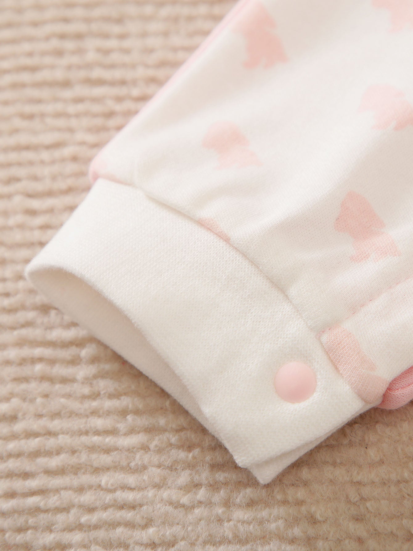 Infants Girls Pink Graphic Printed Cotton Rompers