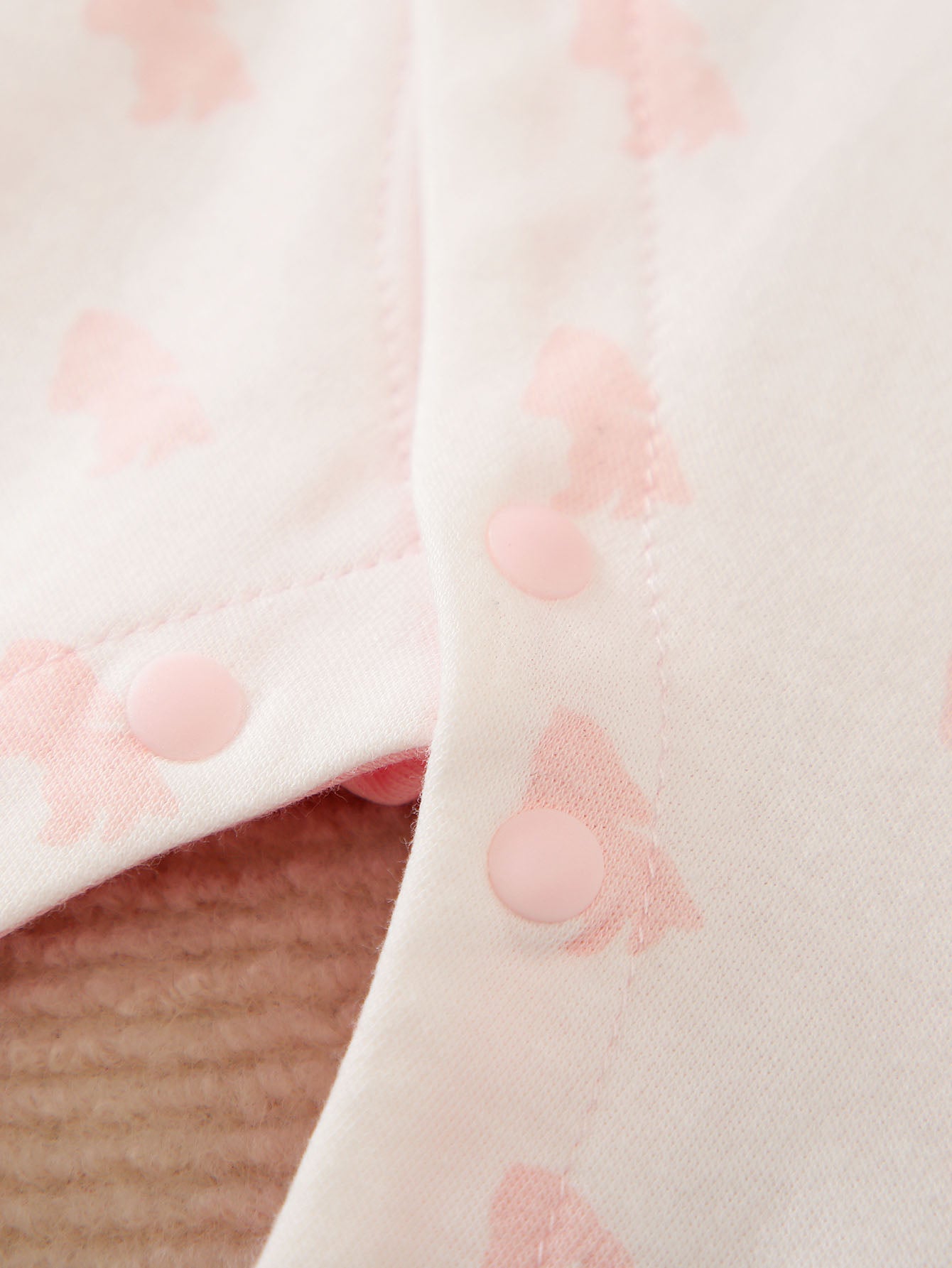 Infants Girls Pink Graphic Printed Cotton Rompers