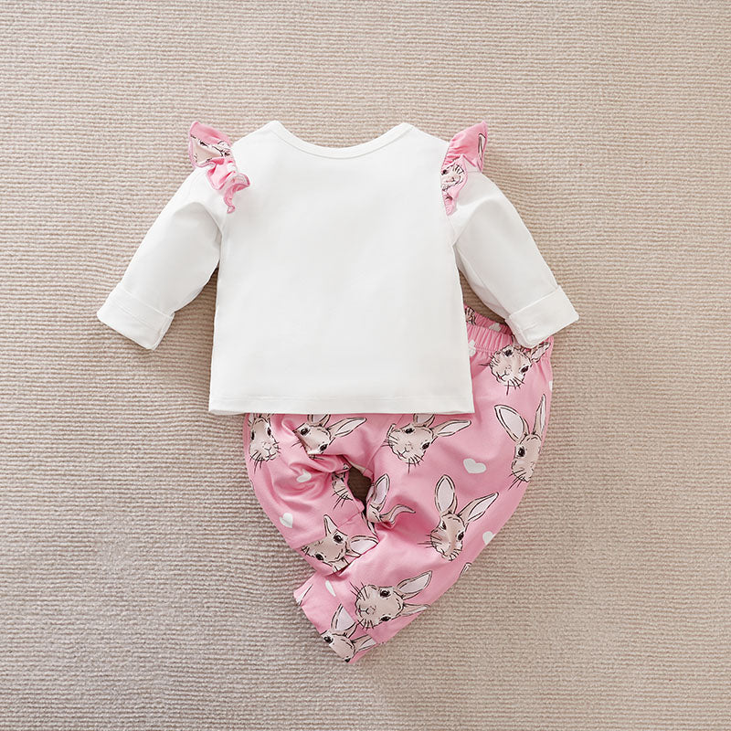 Girls Printed Top With Pyjamas