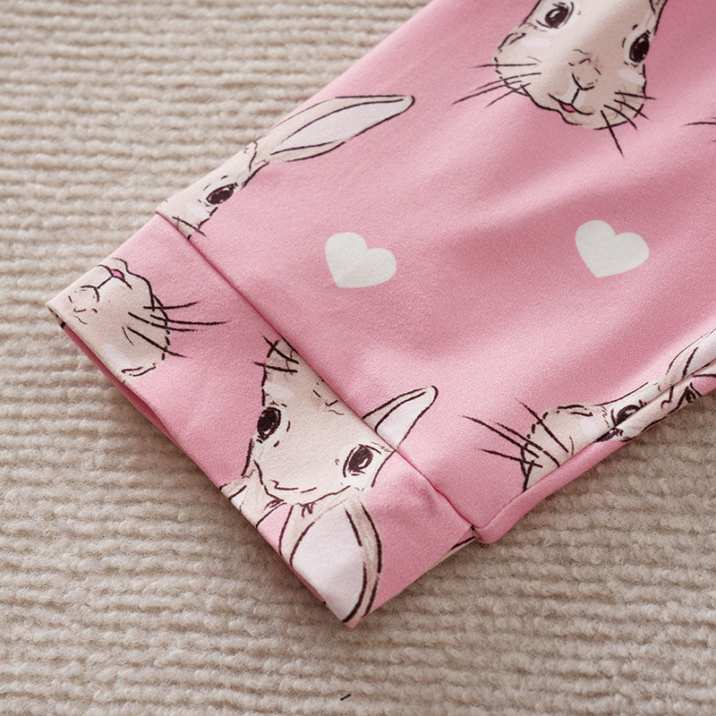 Girls Printed Top With Pyjamas