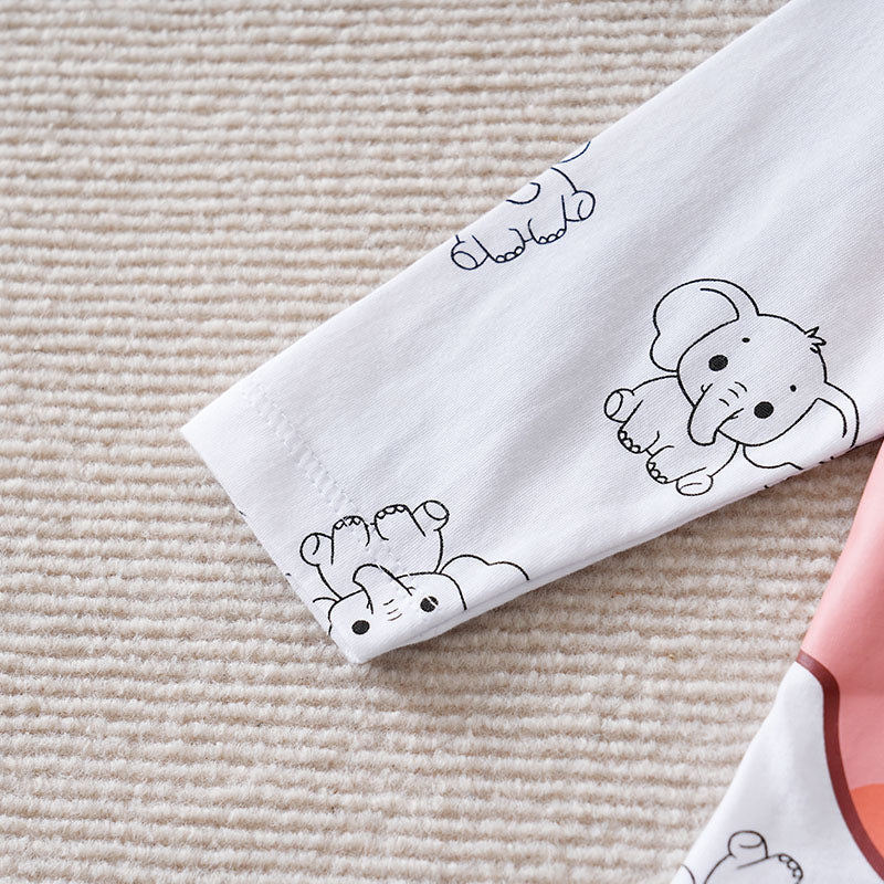 Infants Printed Pure Cotton T-shirt With Trousers