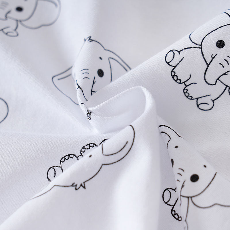 Infants Printed Pure Cotton T-shirt With Trousers
