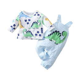 Boys Printed T-shirt with Trousers