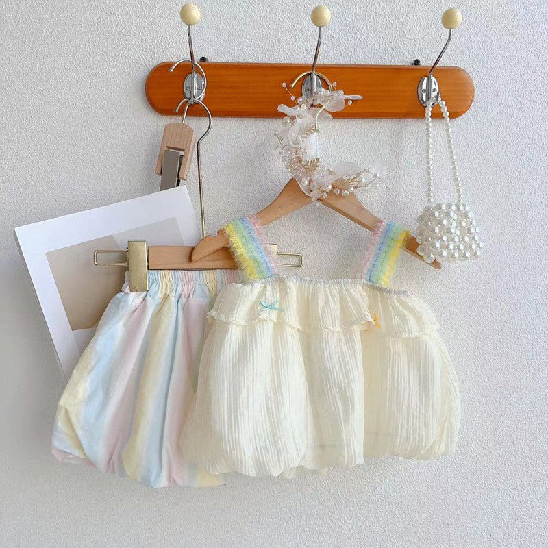 Printed Top and Skirt Set