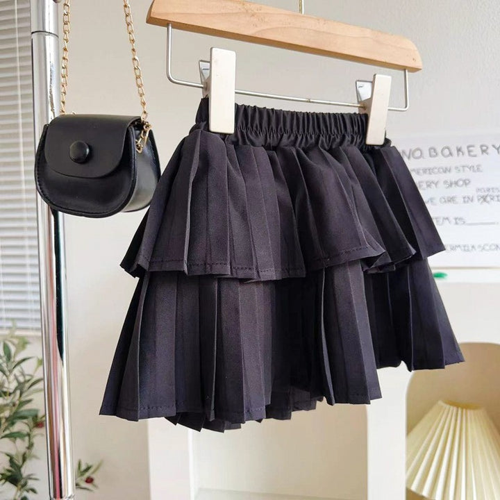 Checked Top and Skirt Set