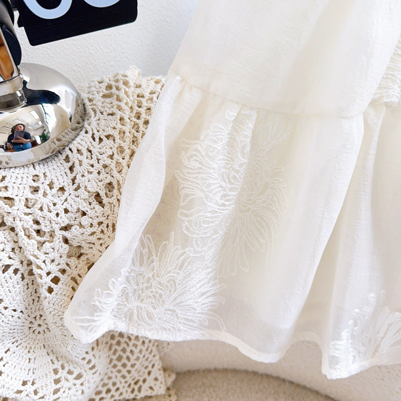 Layered Girls A-Line Dress