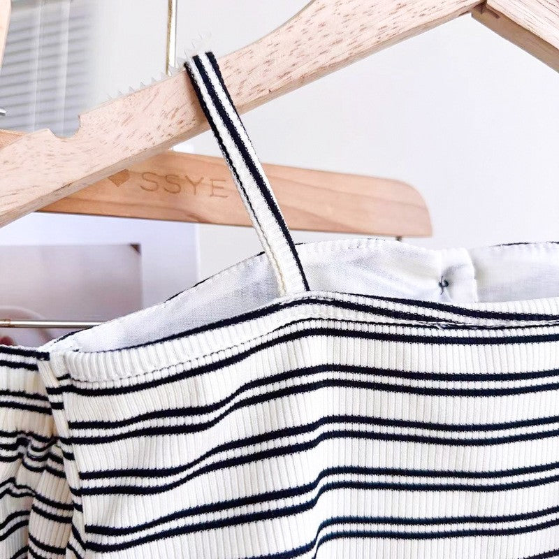 Striped Top and Trousers Set