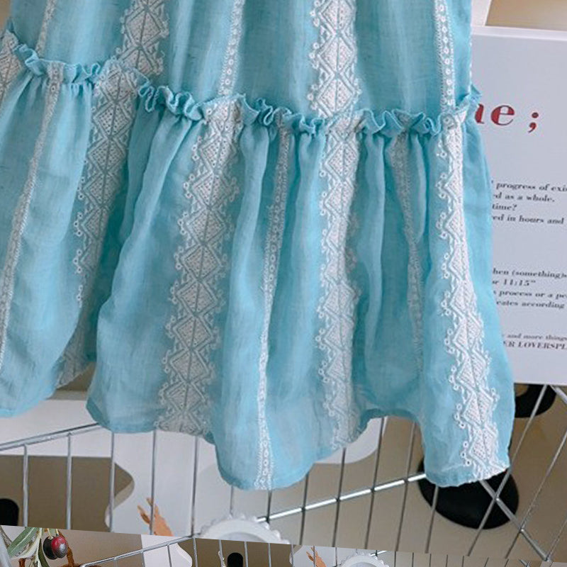 Solid A-Line Dress